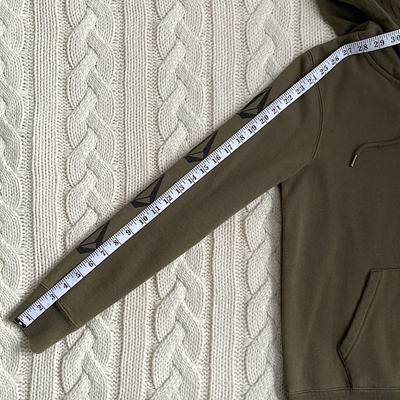 Volcom Olive Green Embroidered Logo Pullover Hoodie - Picture 8 of 10